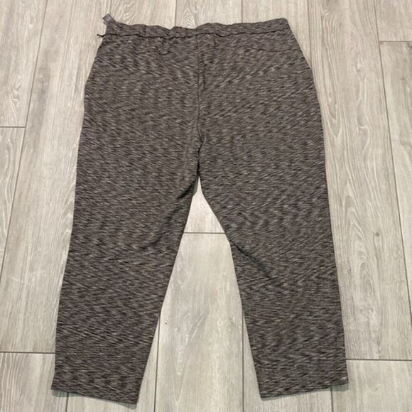 Nicole Miller Pull On Pants Gray Space Dye Lounge Sweats Drawstring Size 3X New - Picture 2 of 11